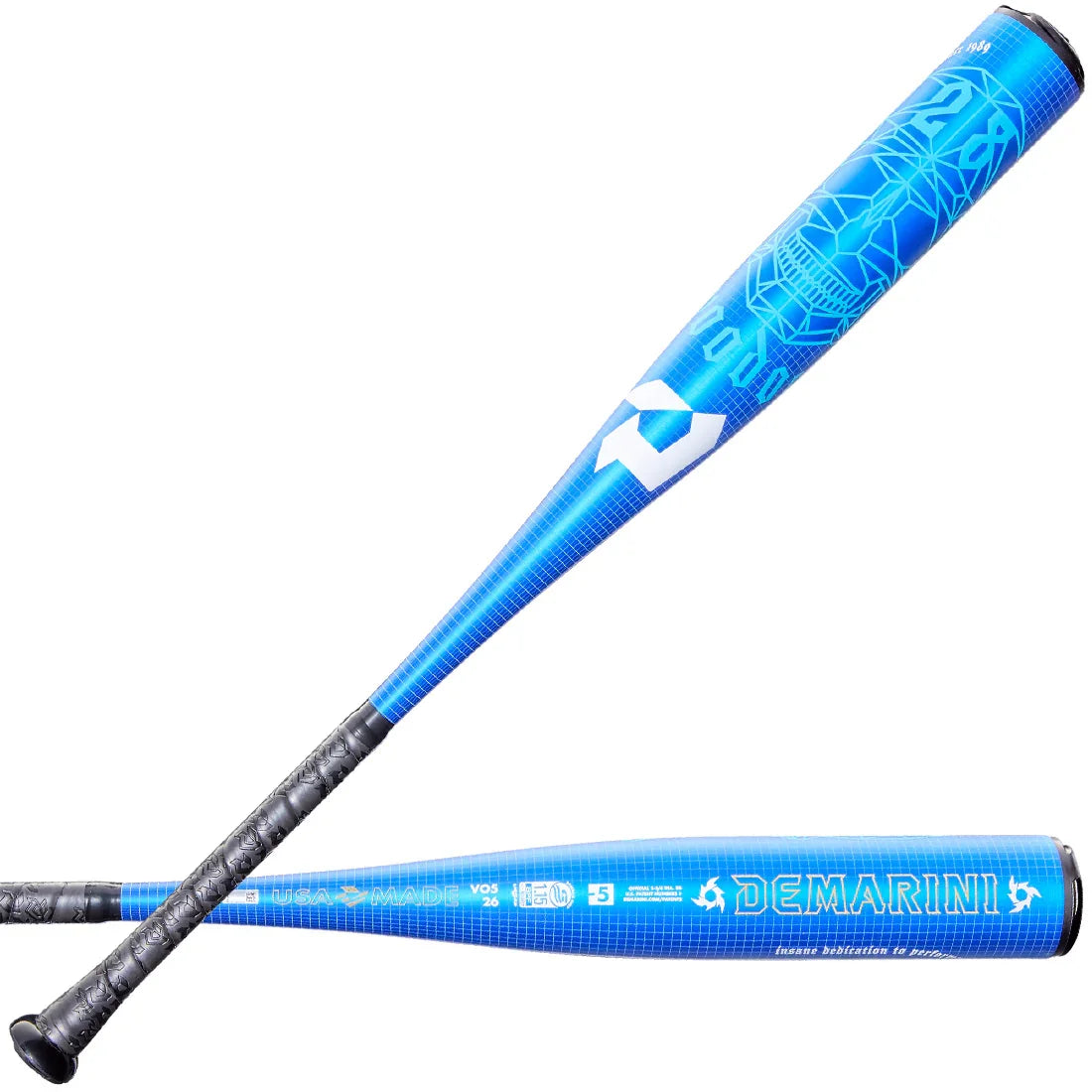 2026 DeMarini VooDoo One 2 3/4" USSSA Baseball Bat: -10, -8, -5